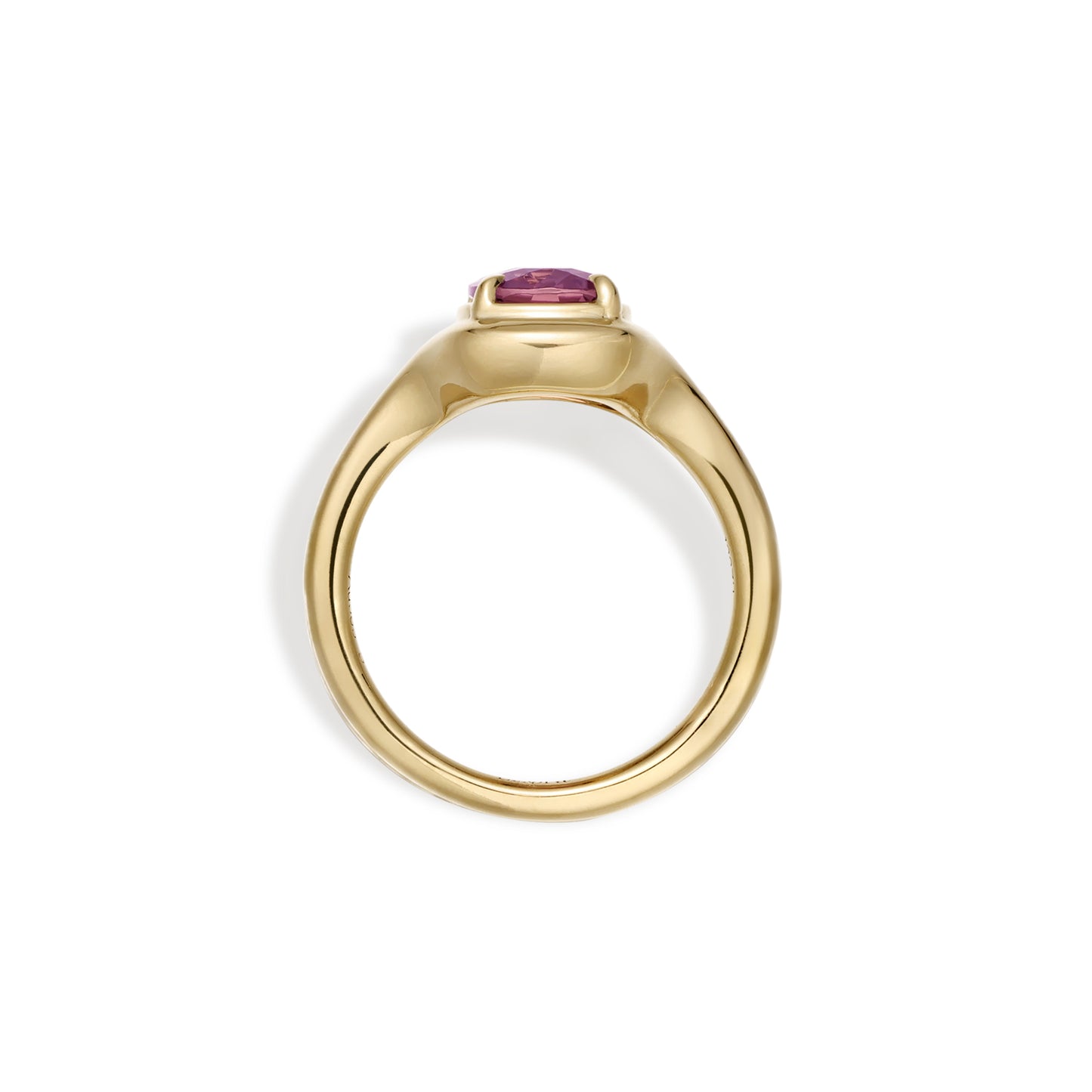 Ellie-Cushion Cut Light Pink Tourmaline Gemstone Ring