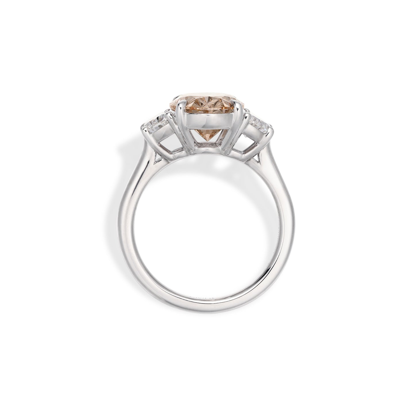 Phoebe-Pink Oval Lab Grown Diamond Engagement Ring