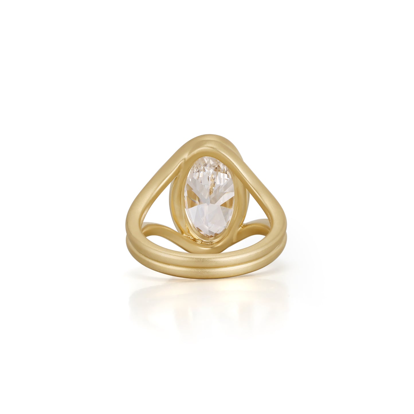 Celeste-Moval Cut Lab Grown Diamond Engagement Ring