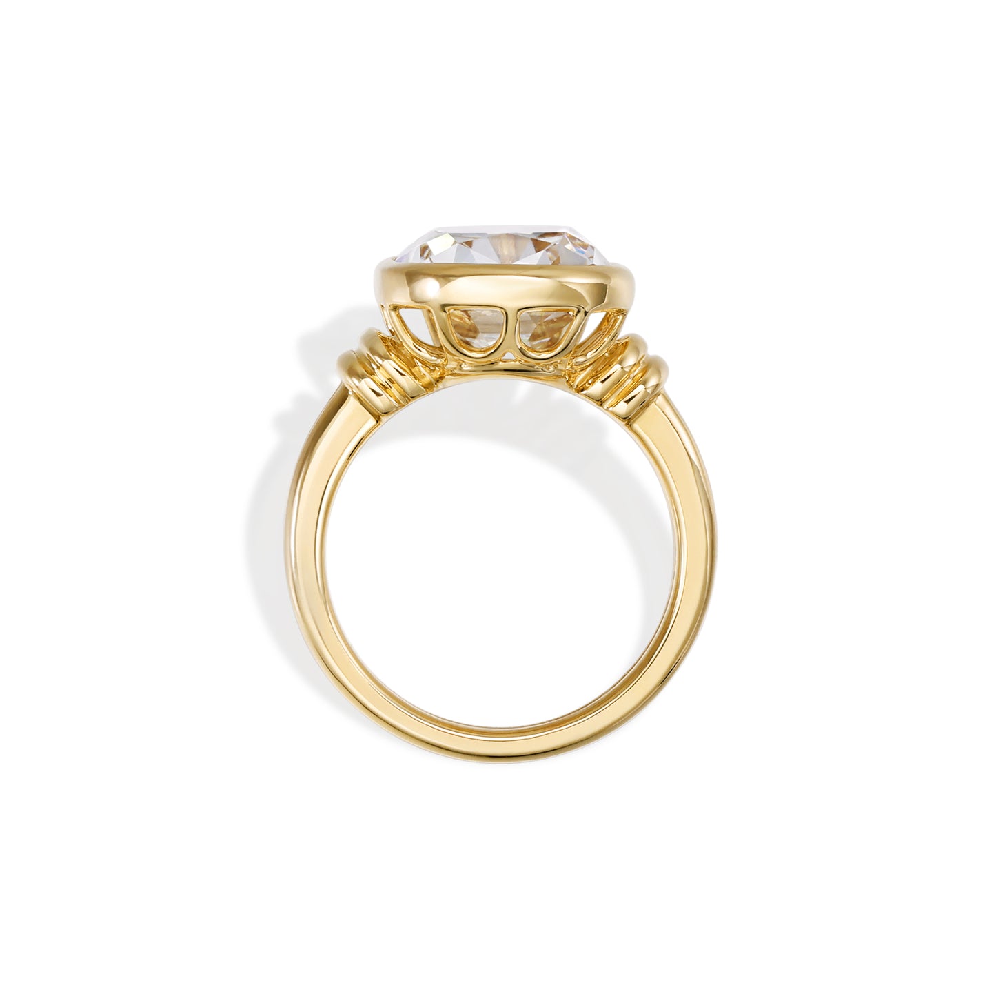 Lyra-Old Mine Cut Lab Grown Diamond Engagement Ring