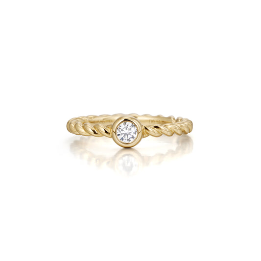 Alma-Round Cut Lab Grown Diamond Ring