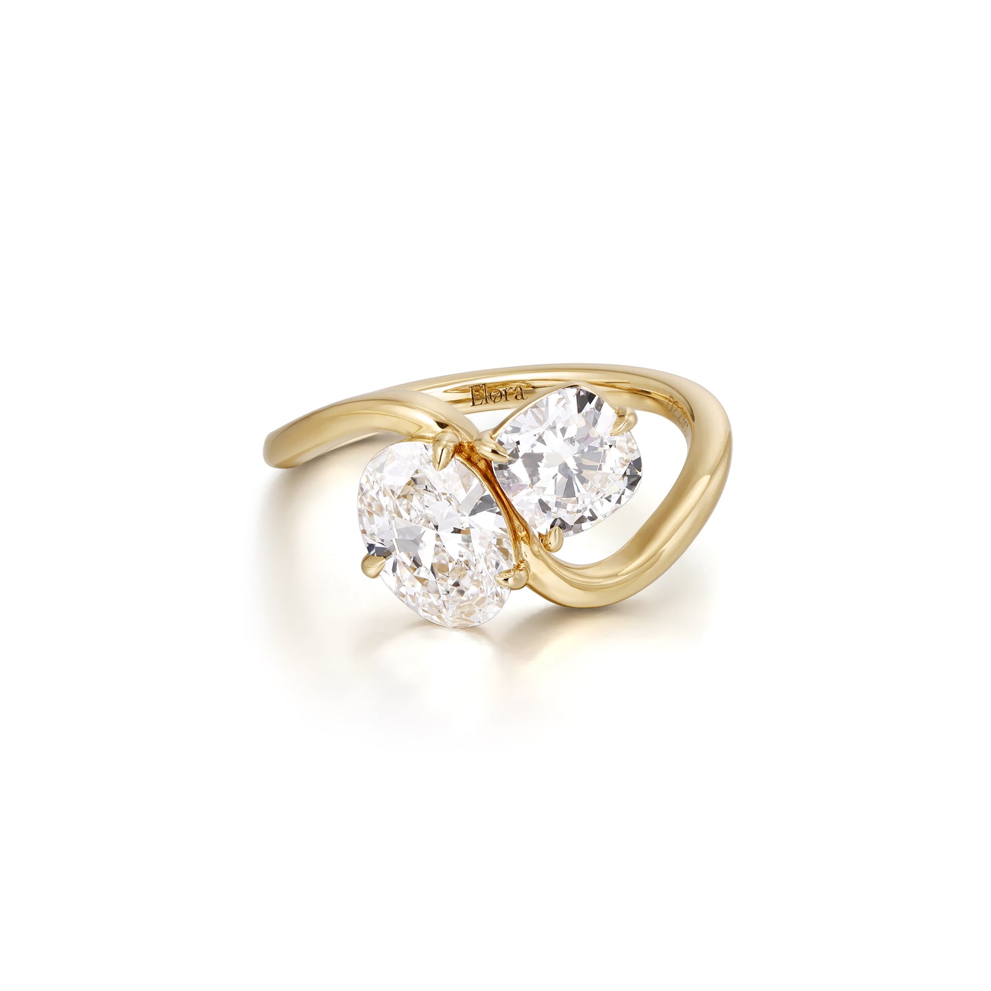 Idra-Oval and Cushion Lab Grown Diamond Engagement Ring