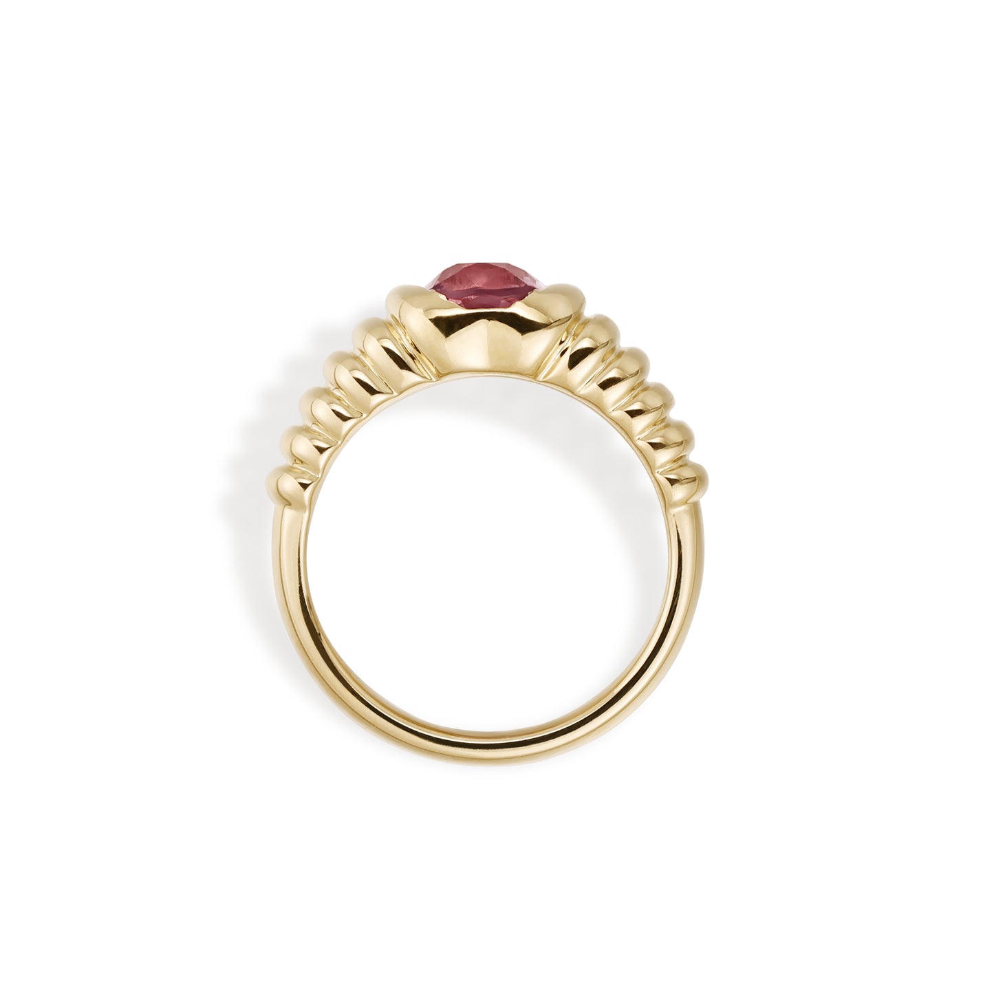 Raelynn-Cushion Cut Purple Spinel Gemstone Ring