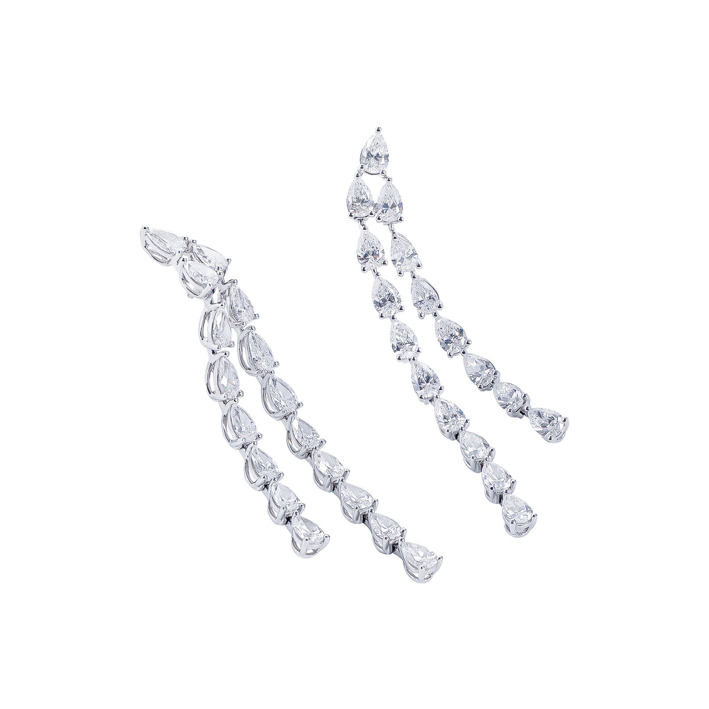 Dazzling Cascade Diamond Earrings, Earrings