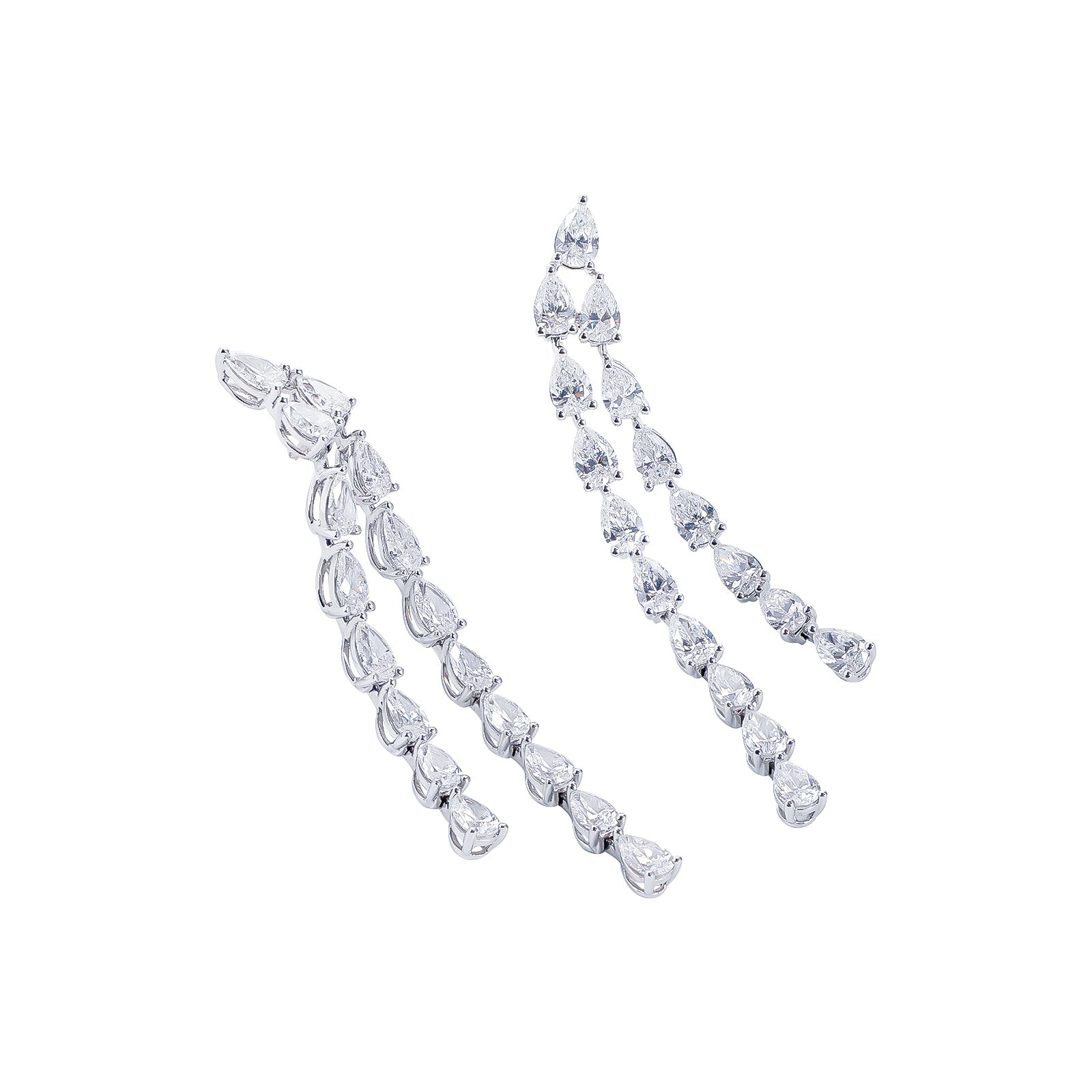 Dazzling Cascade Diamond Earrings, Earrings