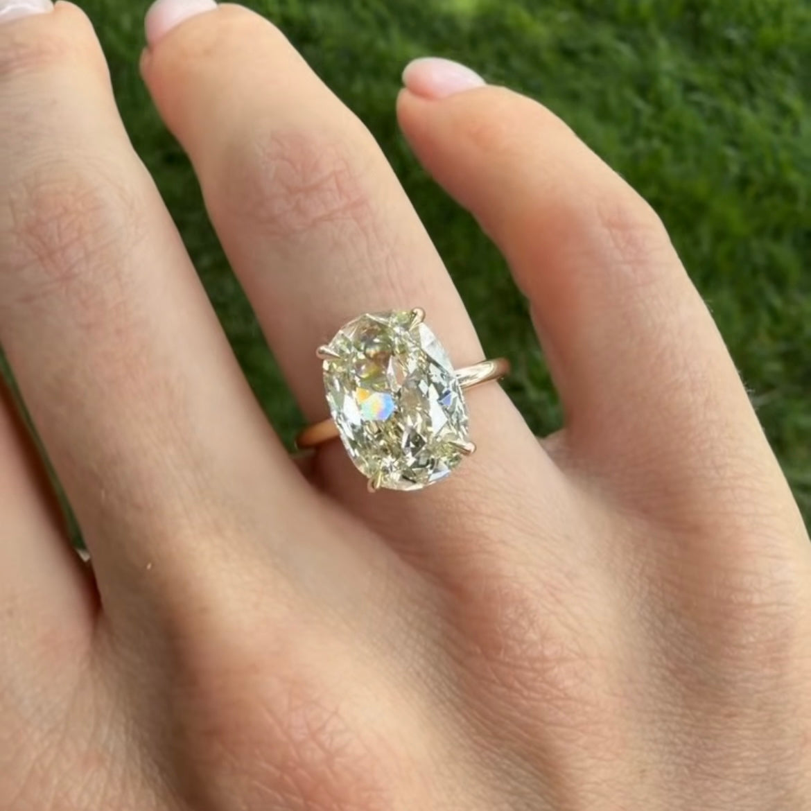 Custom Order Deposit- 5.5-6ct Old Mine Elongated Cushion Cut Lab Diamond