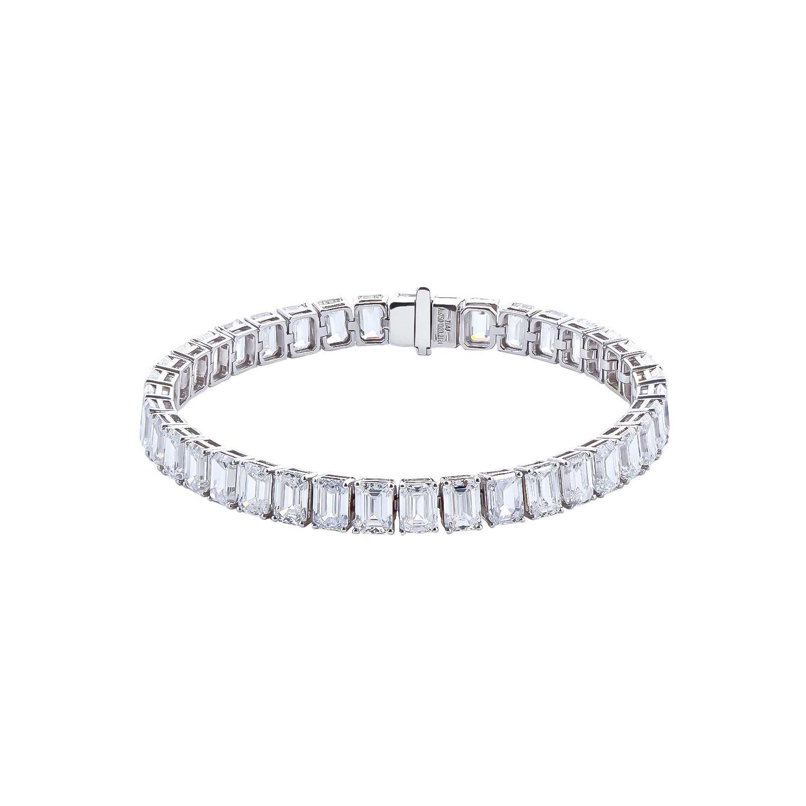 Timeless Elegance Emerald Cut Tennis Bracelet, Bracelets