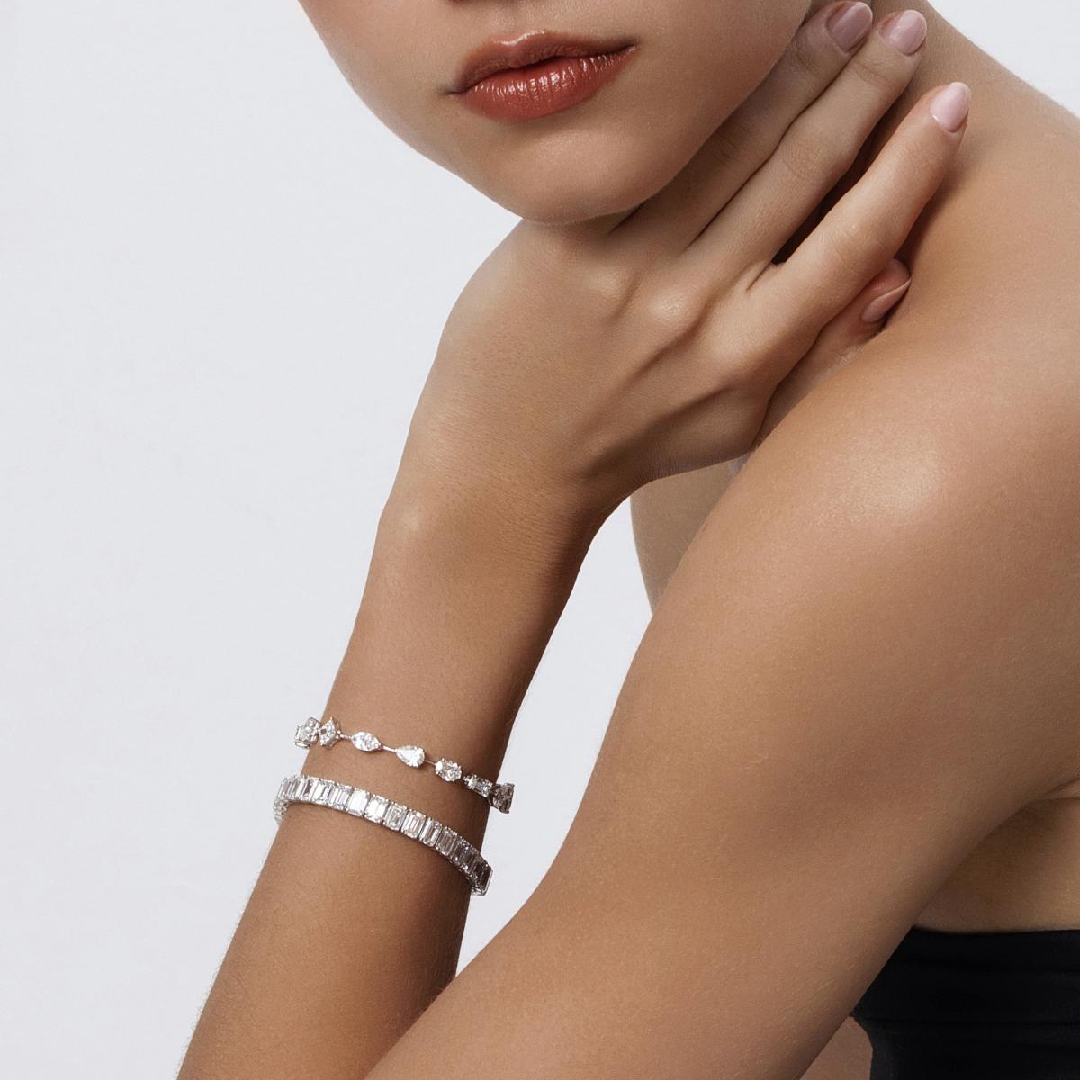 Timeless Elegance Emerald Cut Tennis Bracelet