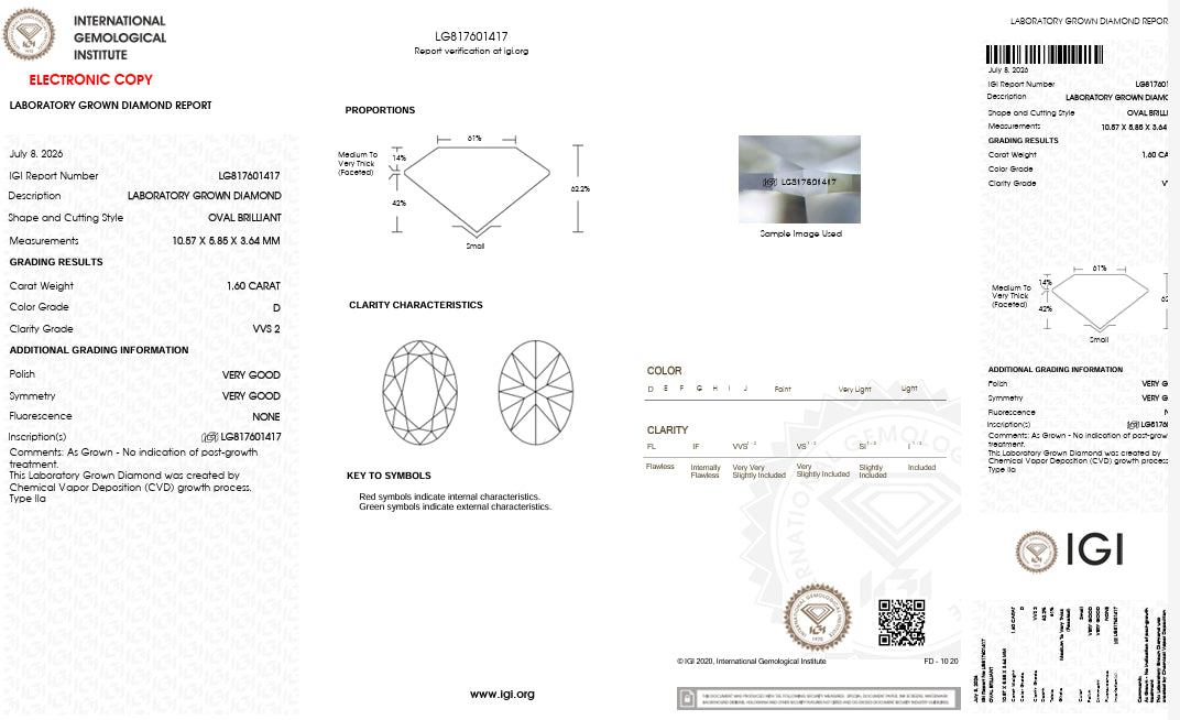 Custom Order Final Payment- Oval Lab Grown Diamond Ring