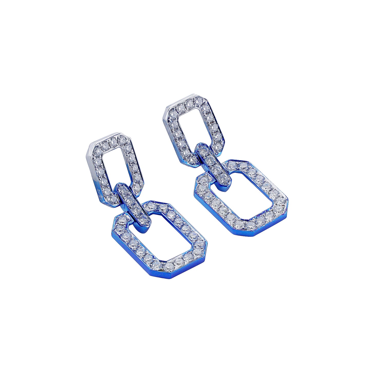 Linked Radiance Diamond Earrings, Earrings
