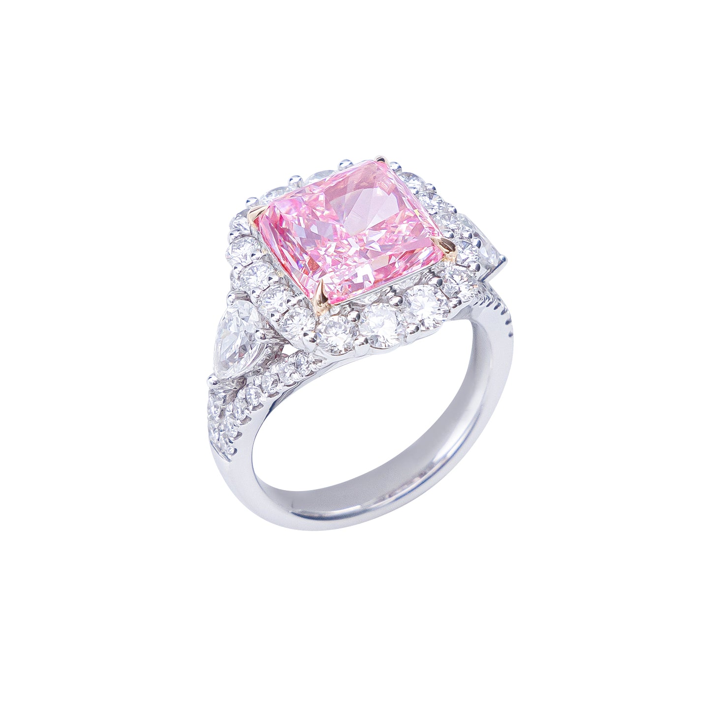 Eloise - Cushion Cut Pink Diamond Ring, Rings