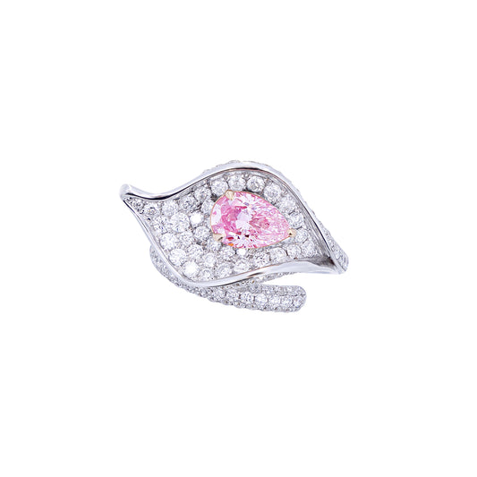 Sophia - Pear Cut Pink Diamond Ring, Rings