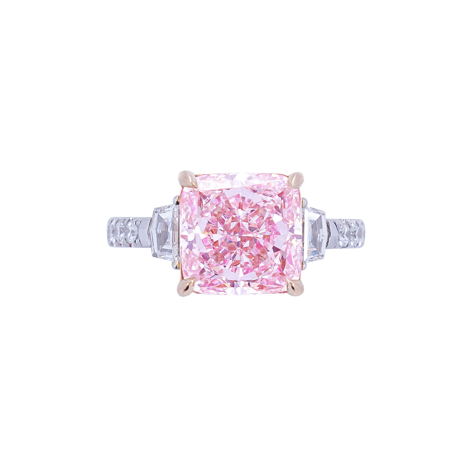 Mila Cushion Cut Pink Diamond Ring