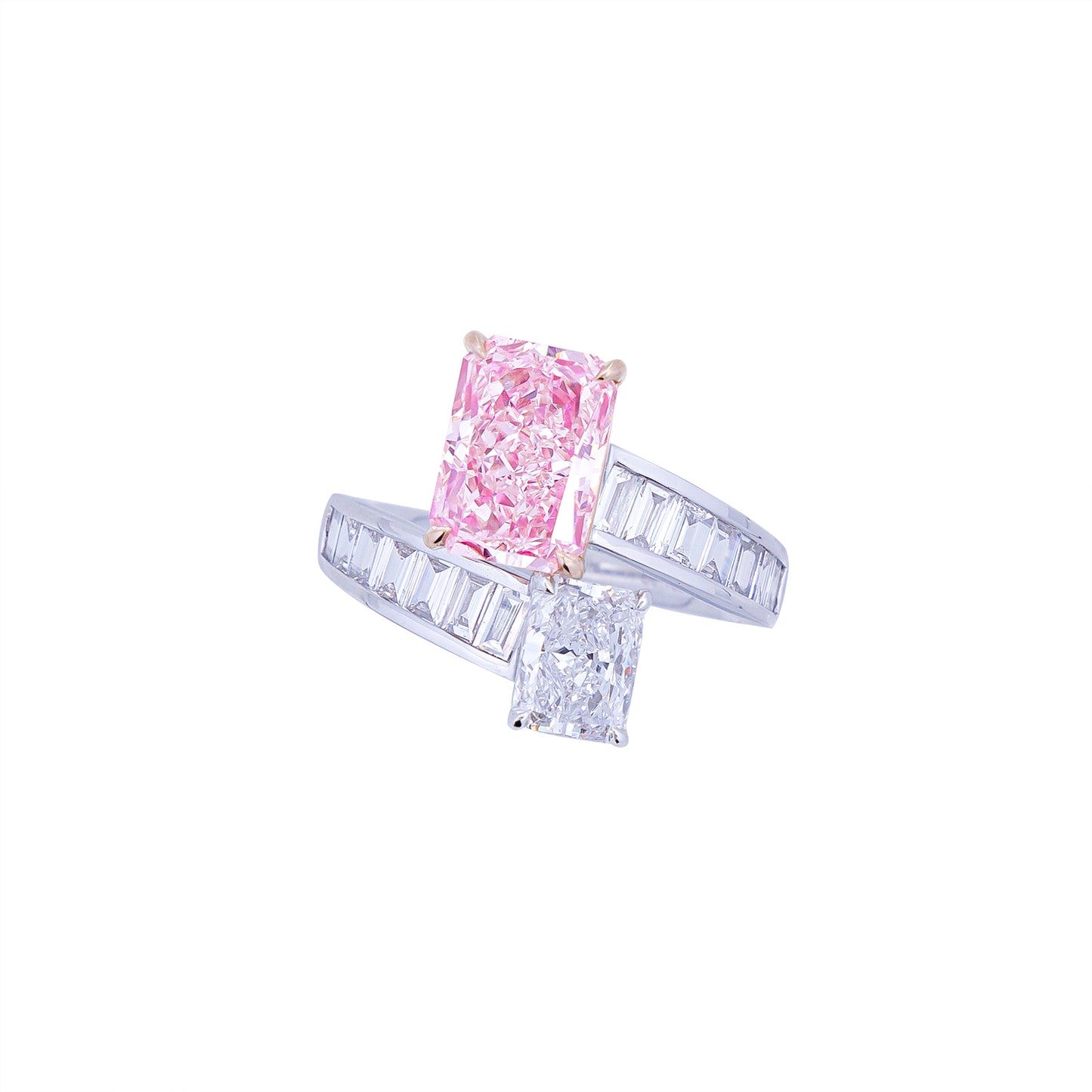 Madelyn - Radiant Cut Pink Diamond Ring, Rings