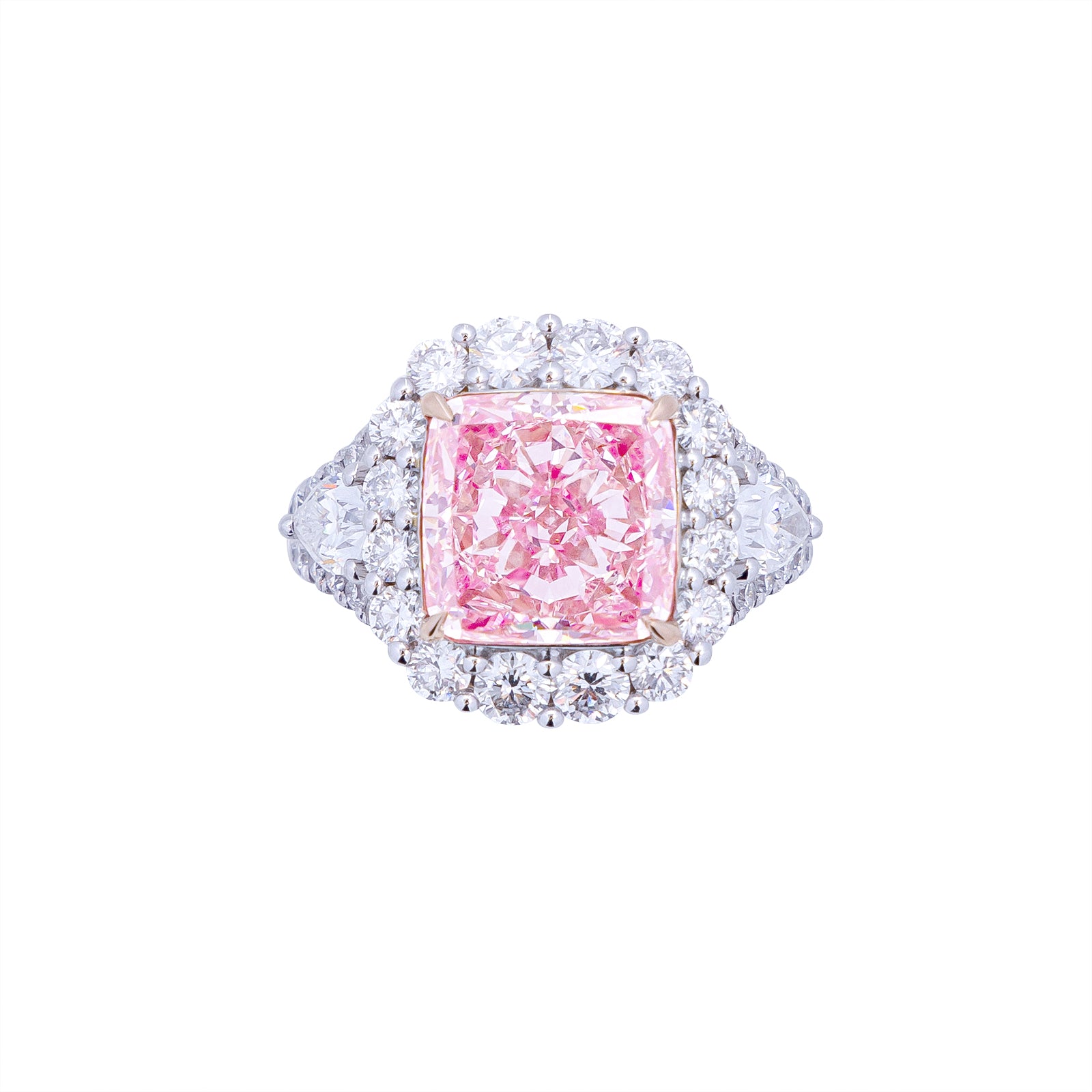 Eloise - Cushion Cut Pink Diamond Ring, Rings