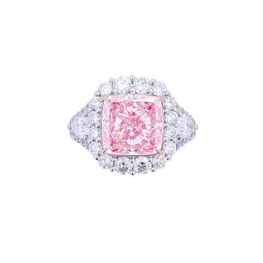 Eloise - Cushion Cut Pink Diamond Ring, Rings