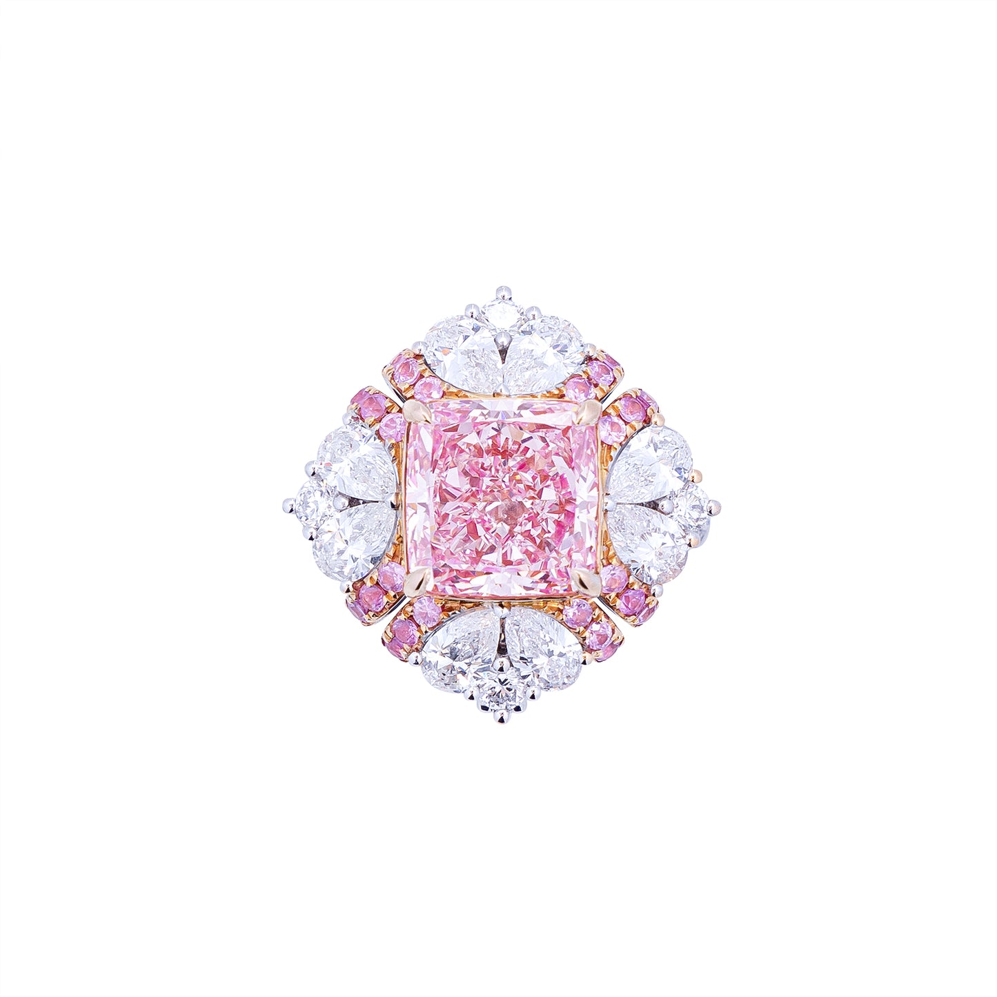 Delilah - Cushion Cut Pink Diamond Ring, Rings