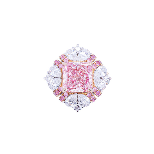 Delilah - Cushion Cut Pink Diamond Ring, Rings