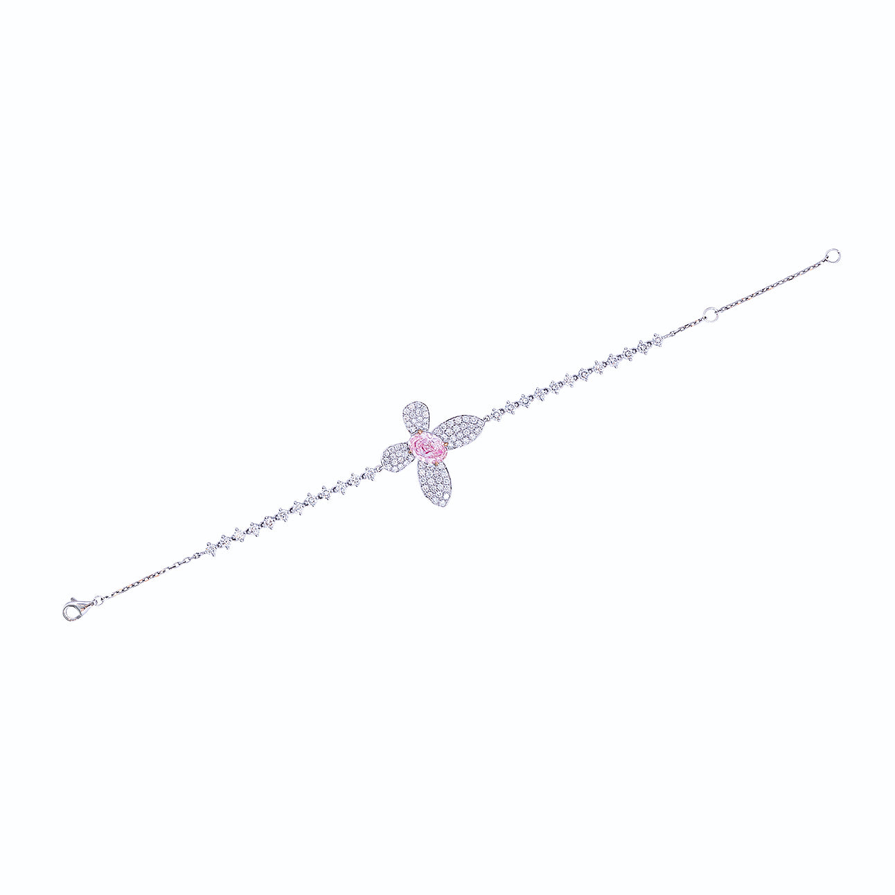 Iris - Oval Cut Pink Diamond Bracelet, Bracelets