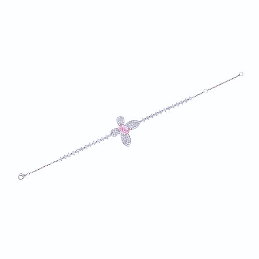 Iris - Oval Cut Pink Diamond Bracelet, Bracelets