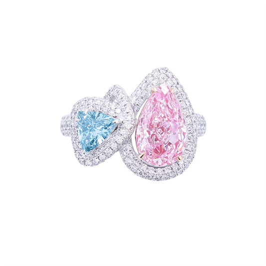 Hailey - Toi et Moi Diamond Ring, Rings