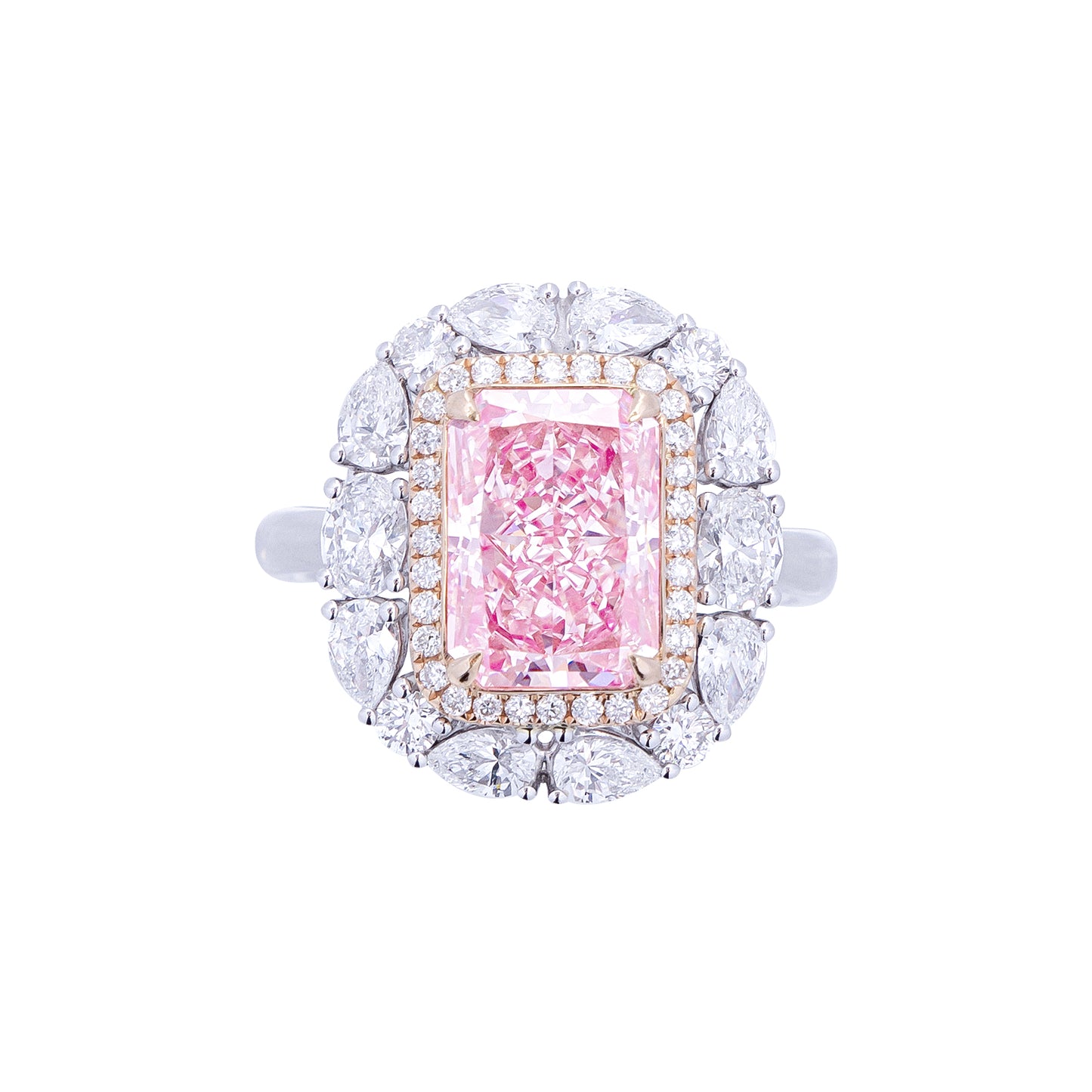 Savannah - Radiant Cut Pink Diamond Ring, Rings