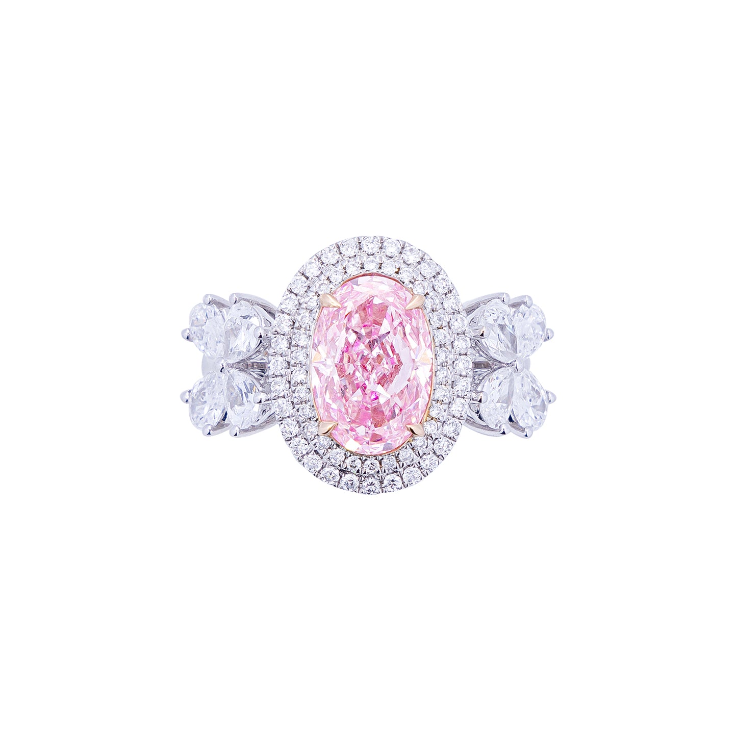 Gabriella - Oval Cut Pink Diamond Ring, Rings