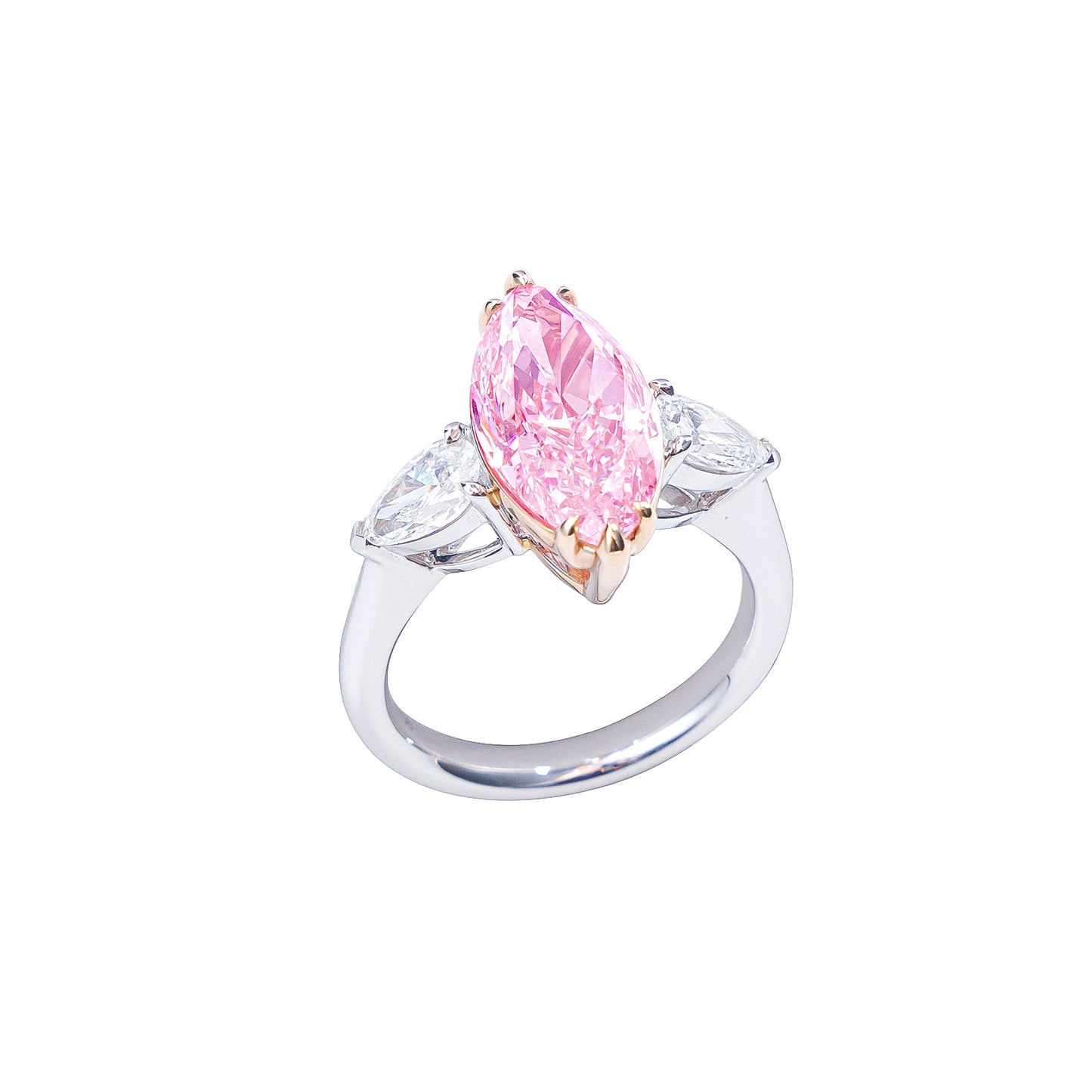 Alaia - Marquise Cut Pink Diamond Ring, Rings