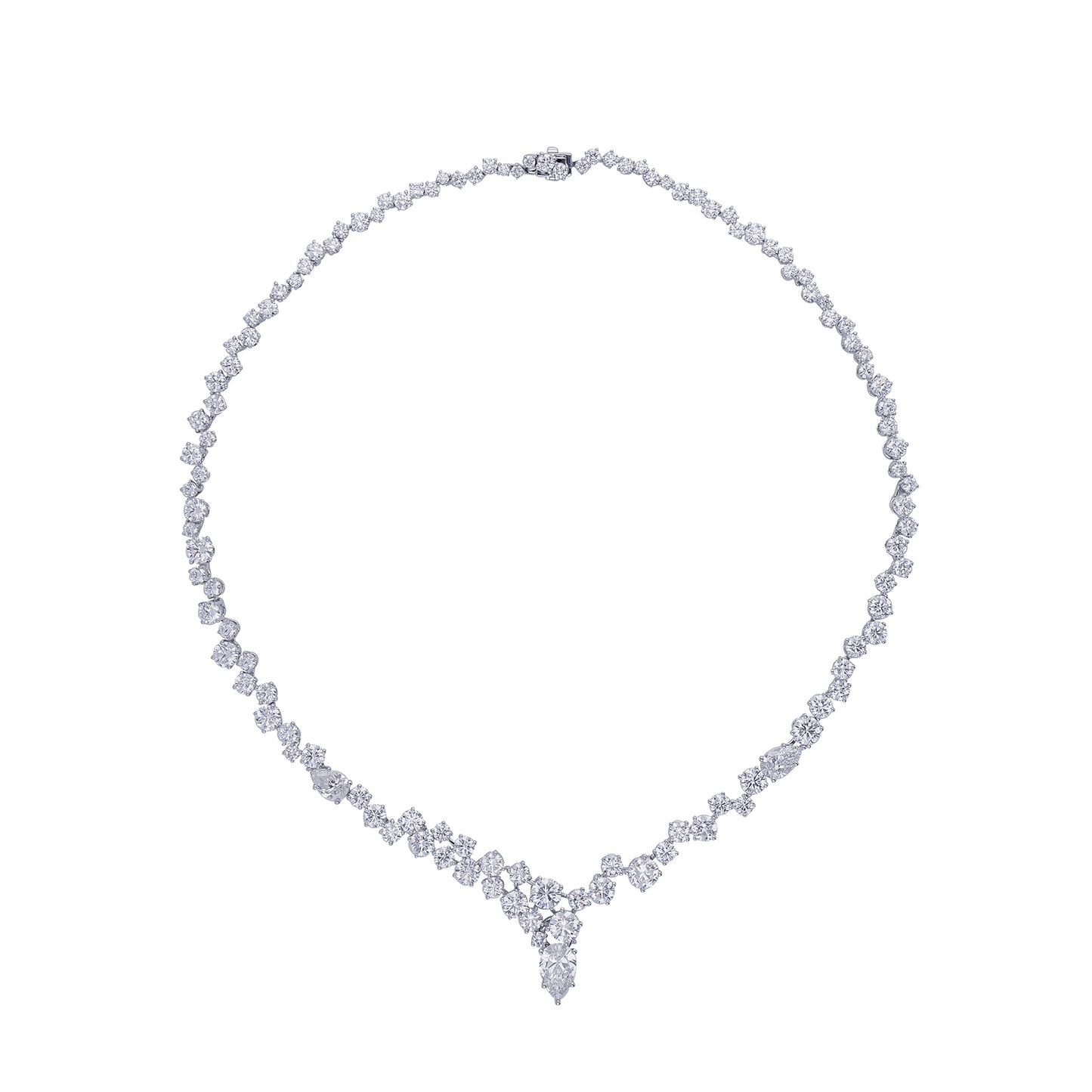 Cascade Elegance Diamond Necklace, Necklaces