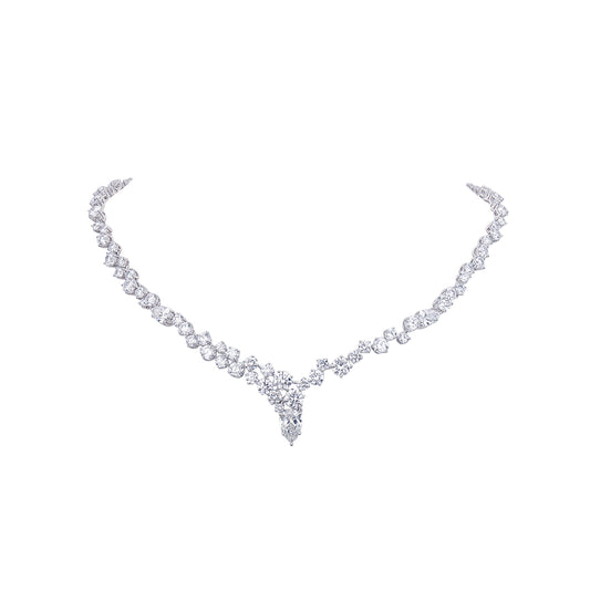 Cascade Elegance Diamond Necklace, Necklaces