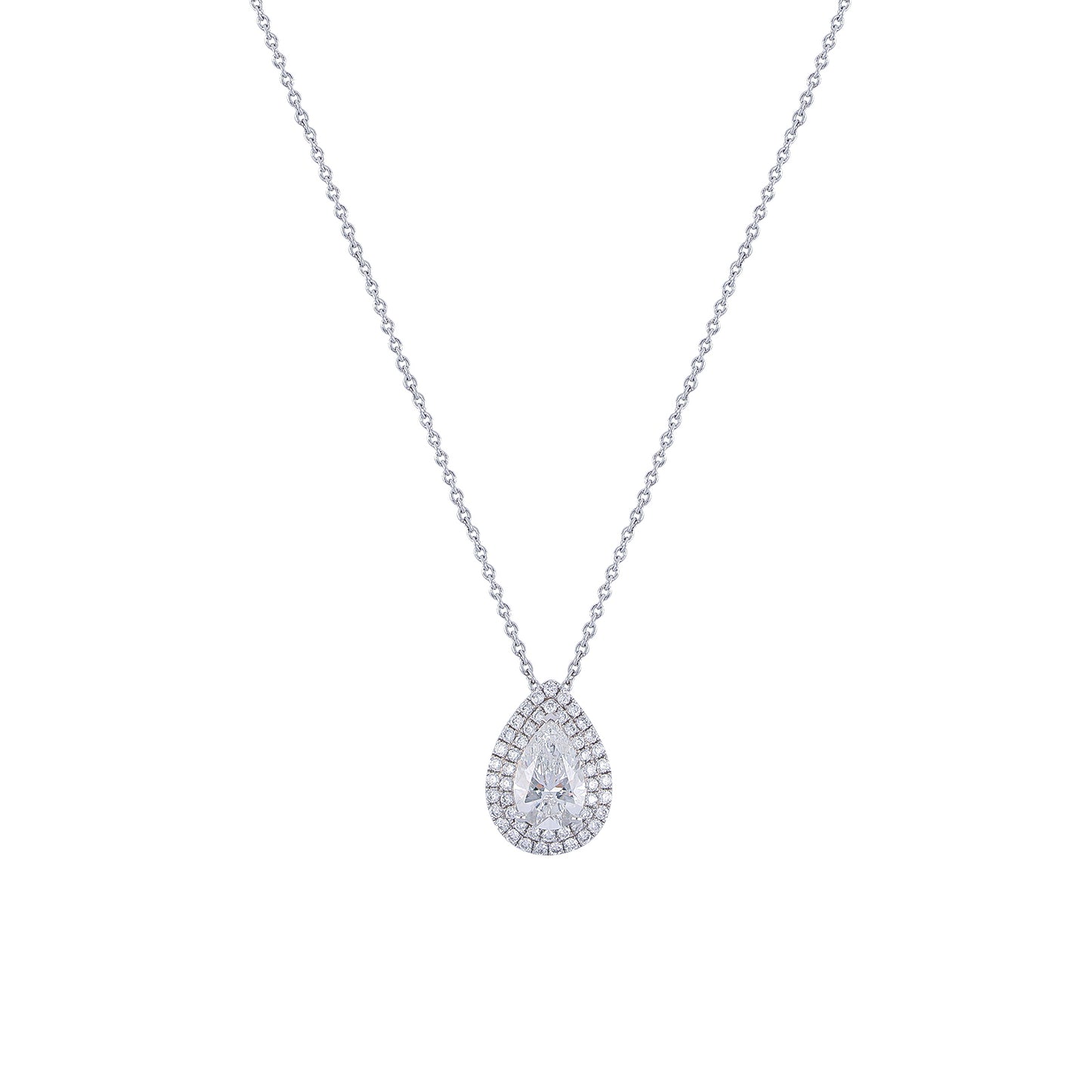 Dewdrop Elegance Diamond Necklace, Necklaces