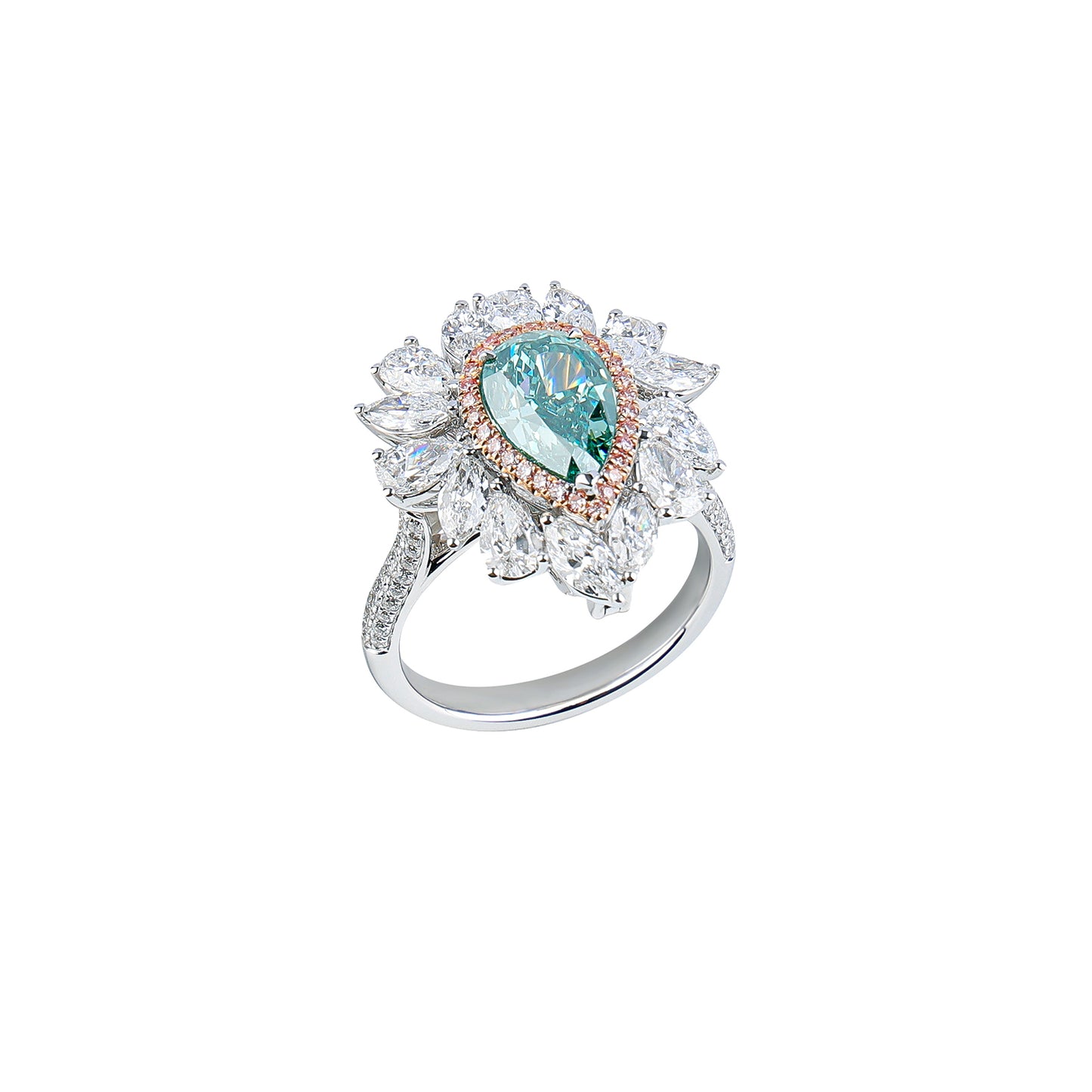 Lillian - Pear Cut Diamond Ring, Rings