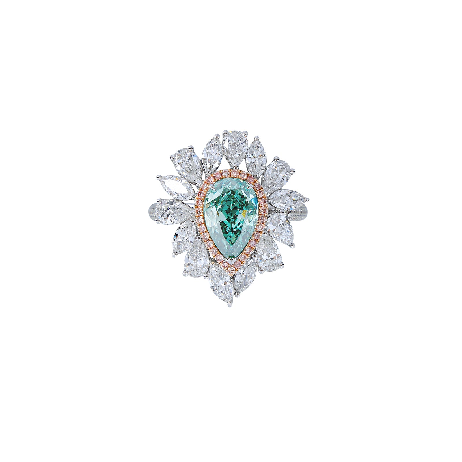 Diamond Ring Lillian's Fine Jewelry Lillian Pear Cut Green