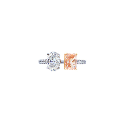 Cora - Toi et Moi Pink Diamond Ring, Rings