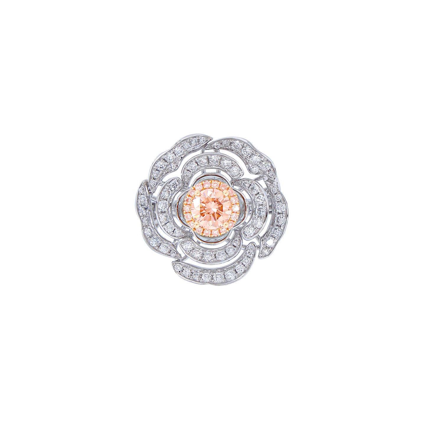 Melody - Round Cut Pink Diamond Ring, Rings