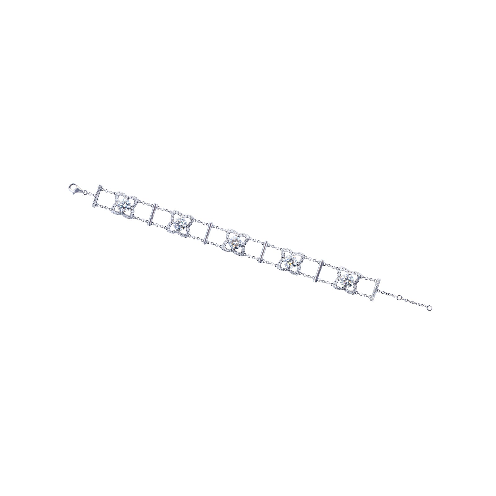 Orchid Blossom Diamond Bracelet, Bracelets