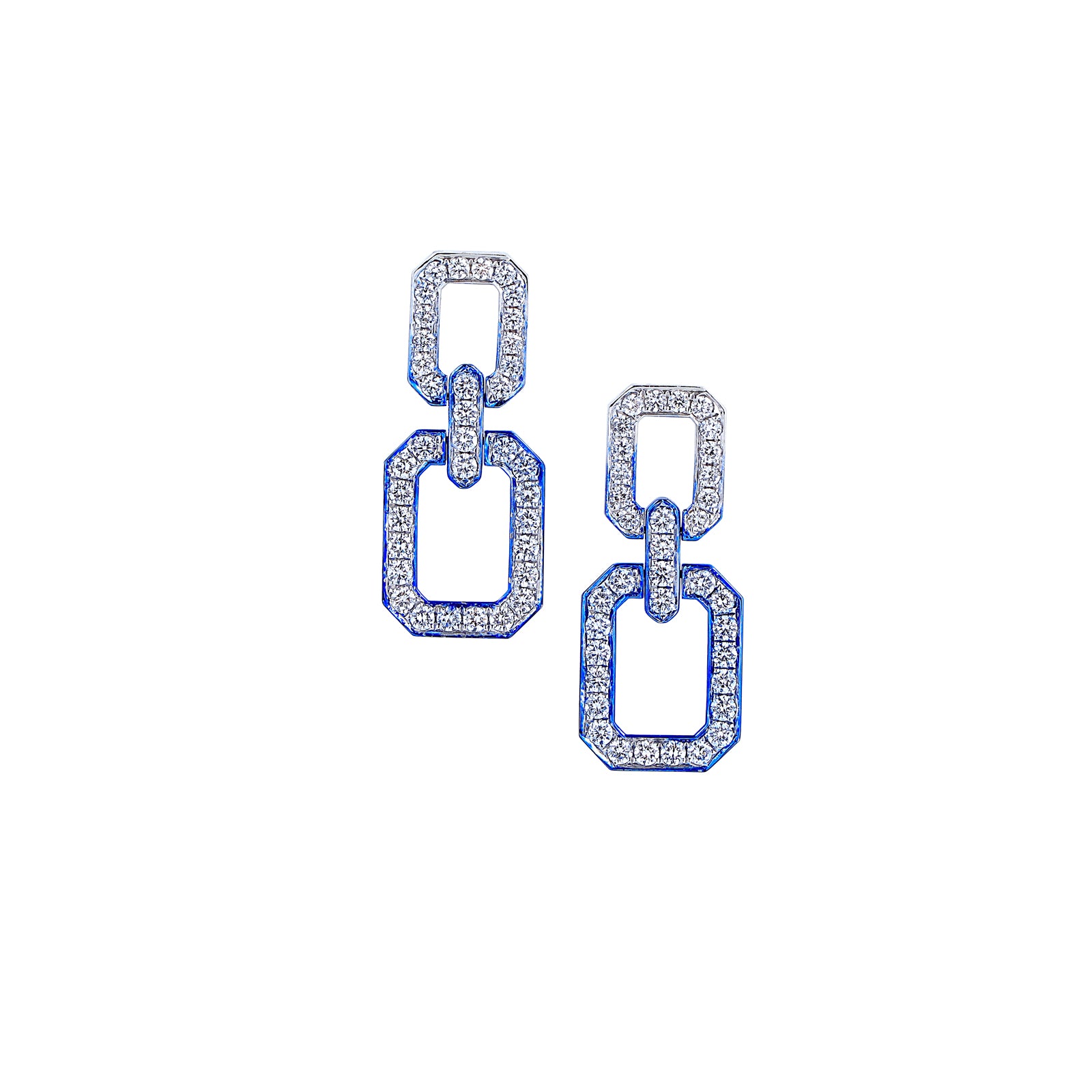 Linked Radiance Diamond Earrings, Earrings