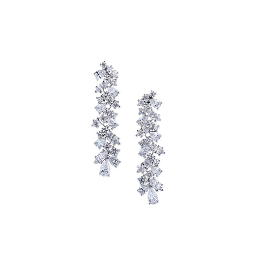 Cascade Drop Diamond Earrings, Earrings