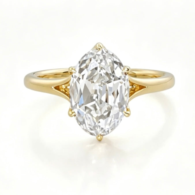 Custom Order Deposit- 3.5ct Oval Cut Lab Diamond Ring