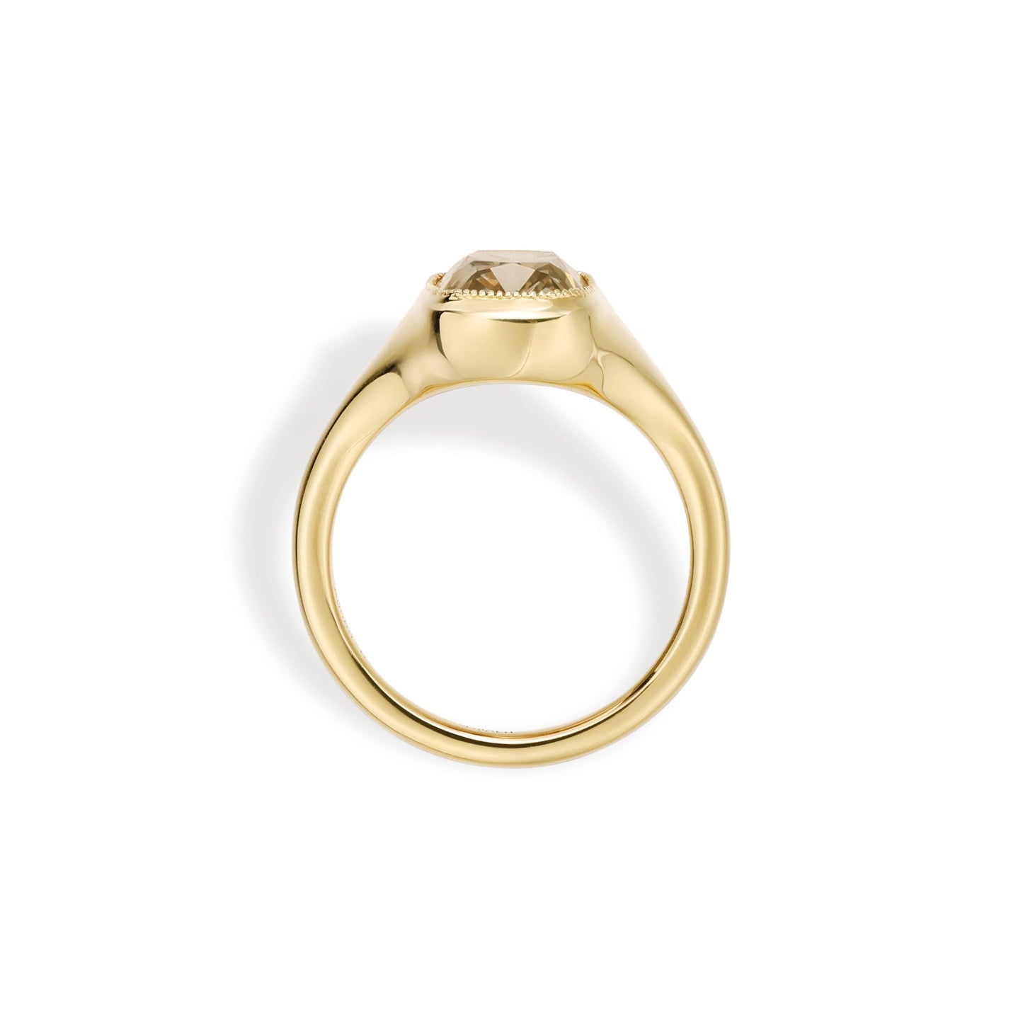 Custom Order Deposit- 3.32ct Oval Cut Lab Champagne Diamond Ring