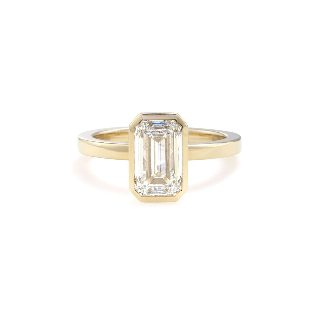 Custom Order-Aurora-Emerald Cut Lab Grown Diamond Ring