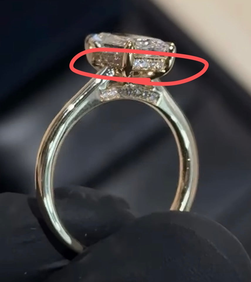 Custom Order Deposit- 5-5.55ct Old Mine Elongated Cushion Cut Lab Diamond