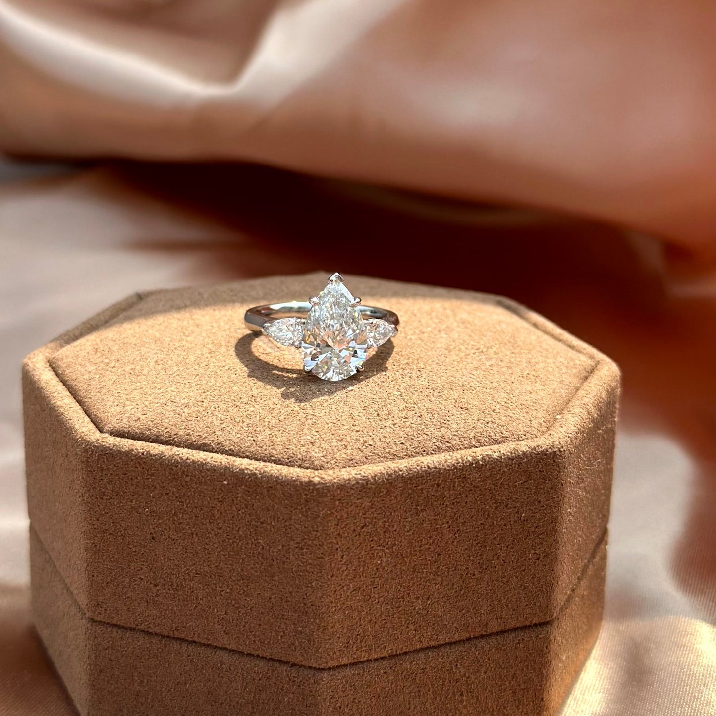 Gracie-Pear Cut Lab Grown Diamond Ring