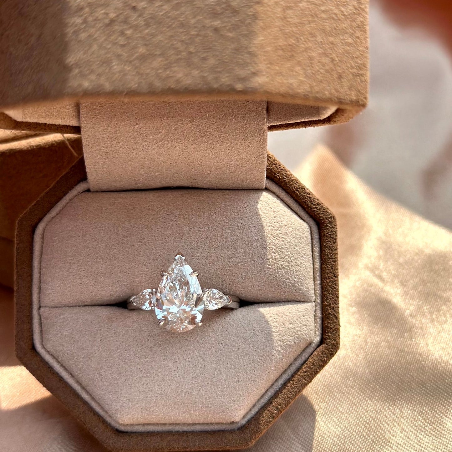 Gracie-Pear Cut Lab Grown Diamond Ring