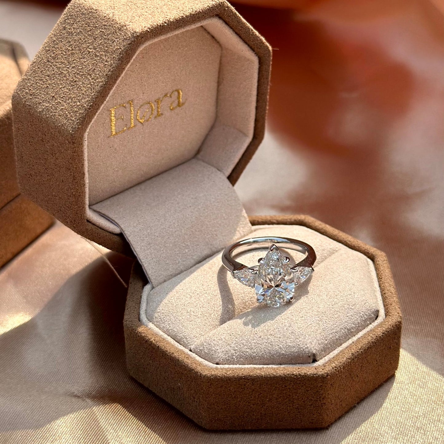 Gracie-Pear Cut Lab Grown Diamond Ring