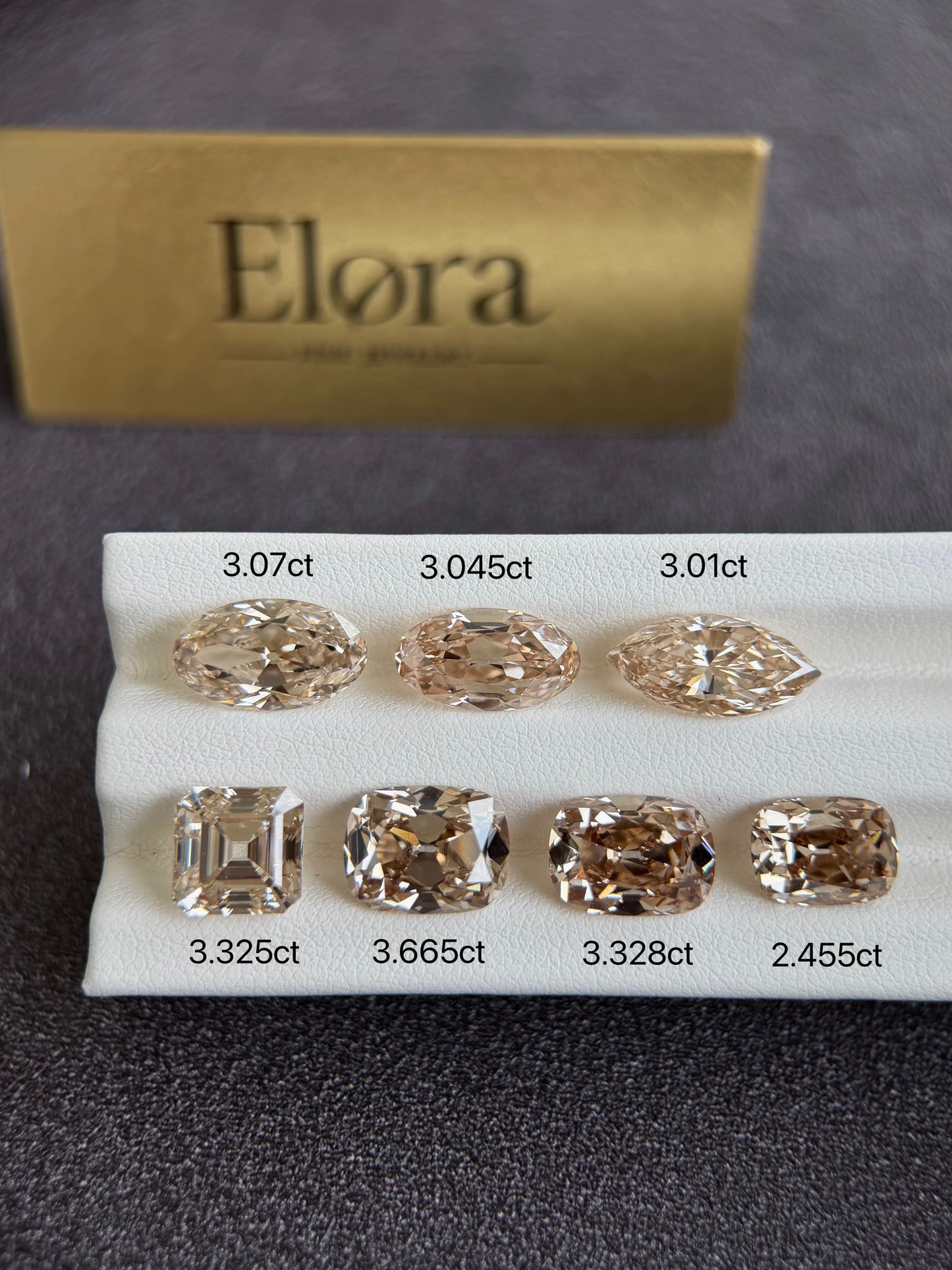 Custom Order Deposit - 3.04ct moval cut Lab Grown Diamond Ring