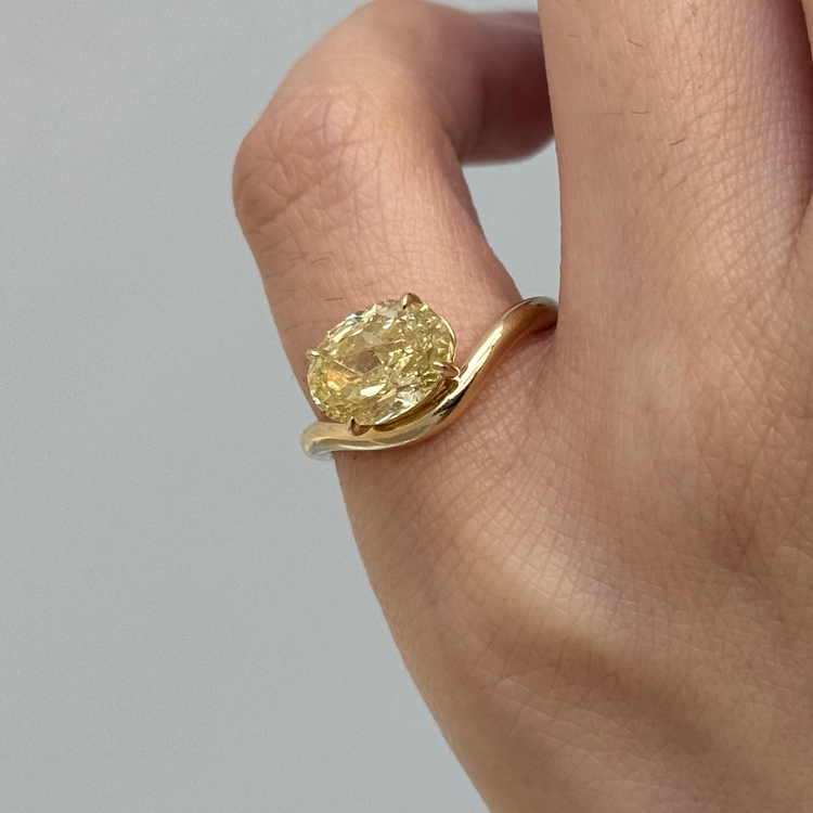 Yellow Diamond Engagement Ring