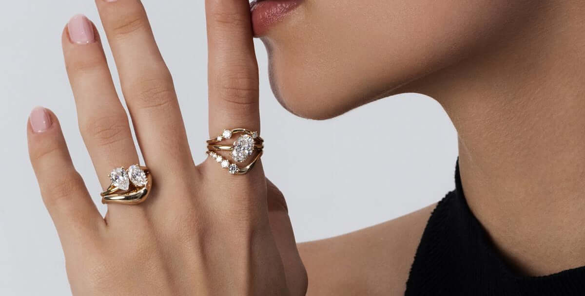 Infini Lab Grown Diamond Wedding Bands | Elora