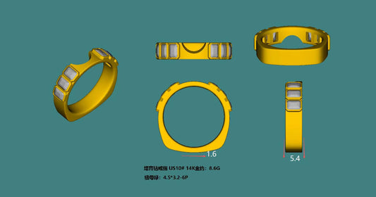 us size 10 side ring