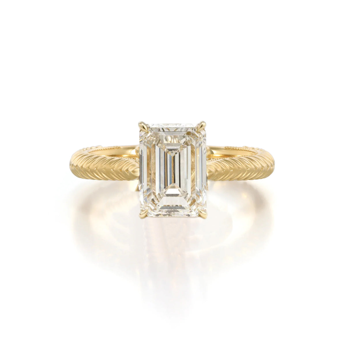 Custom Order Deposit- 3ct Emerald Cut Lab Diamond Ring